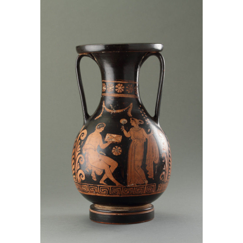 Ancient Greek Apulian Red Figure Pelike Painted with Mythological Scenes